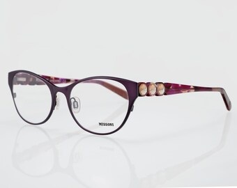 BCBGMAXAZRIA Galena Purple Fade Cat Eye Eyeglasses Frames 