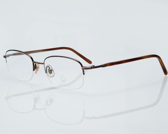 Faconnable vintage eyeglasses, half rim optical frame, new old stock