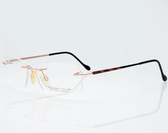 Lunettes Vintage Neostyle Fashtrend 41/454 - Forme Ovale Rouge/noir - Taille 54[]14 135 - NOS