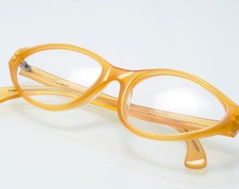 Occhiali da vista vintage montana, colore giallo, montatura cat