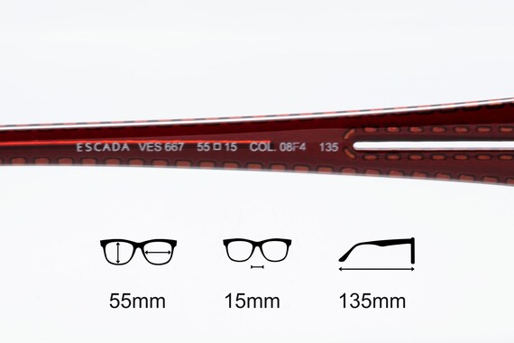 Escada vintage eyeglasses, rectangular optical fr… - image 5
