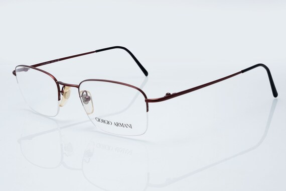 Giorgio armani rimless eyeglasses hot sale