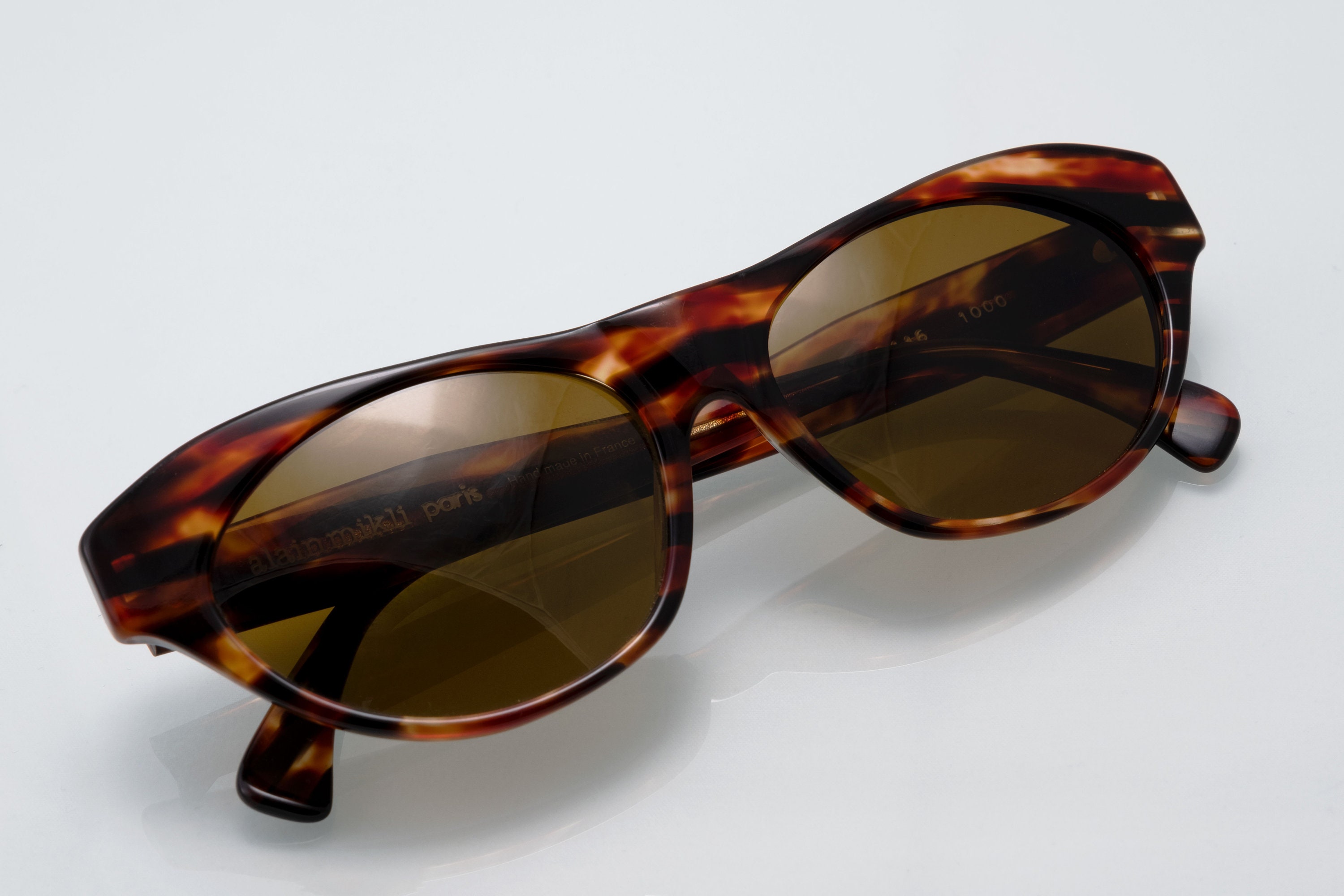Alain Mikli Vintage Sunglasses, Tortoise, Handmade in France  display picture 3