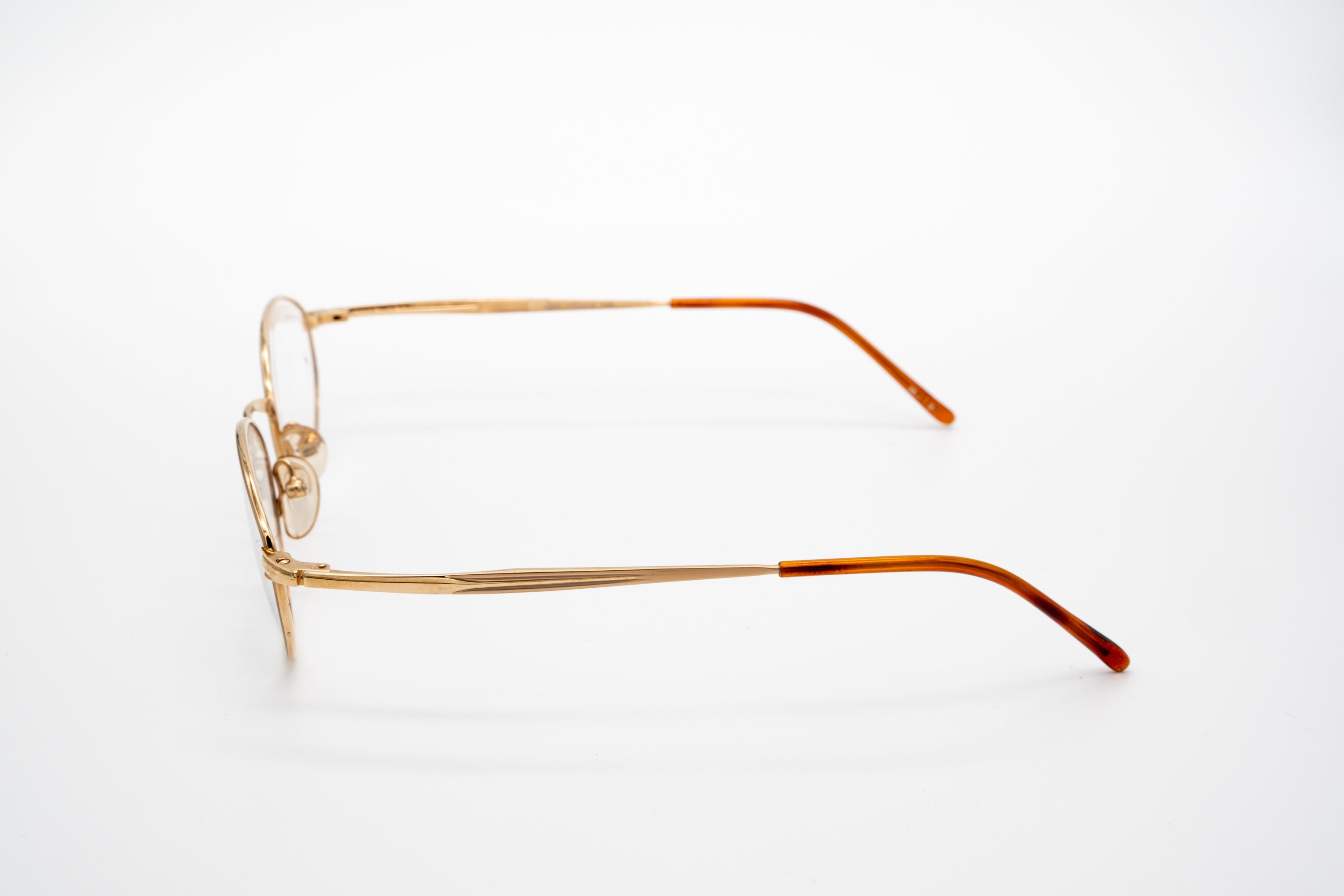 Cottet Gold Prescription Glasses Frames Cottet Vintage Eyeglasses, Gold, Oval Optical Frame Made in  main image 4