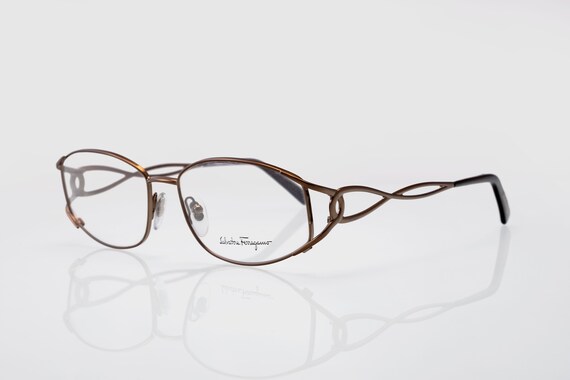 Salvatore Ferragamo Vintage Eyeglasses, Oval, New Old Stock 
