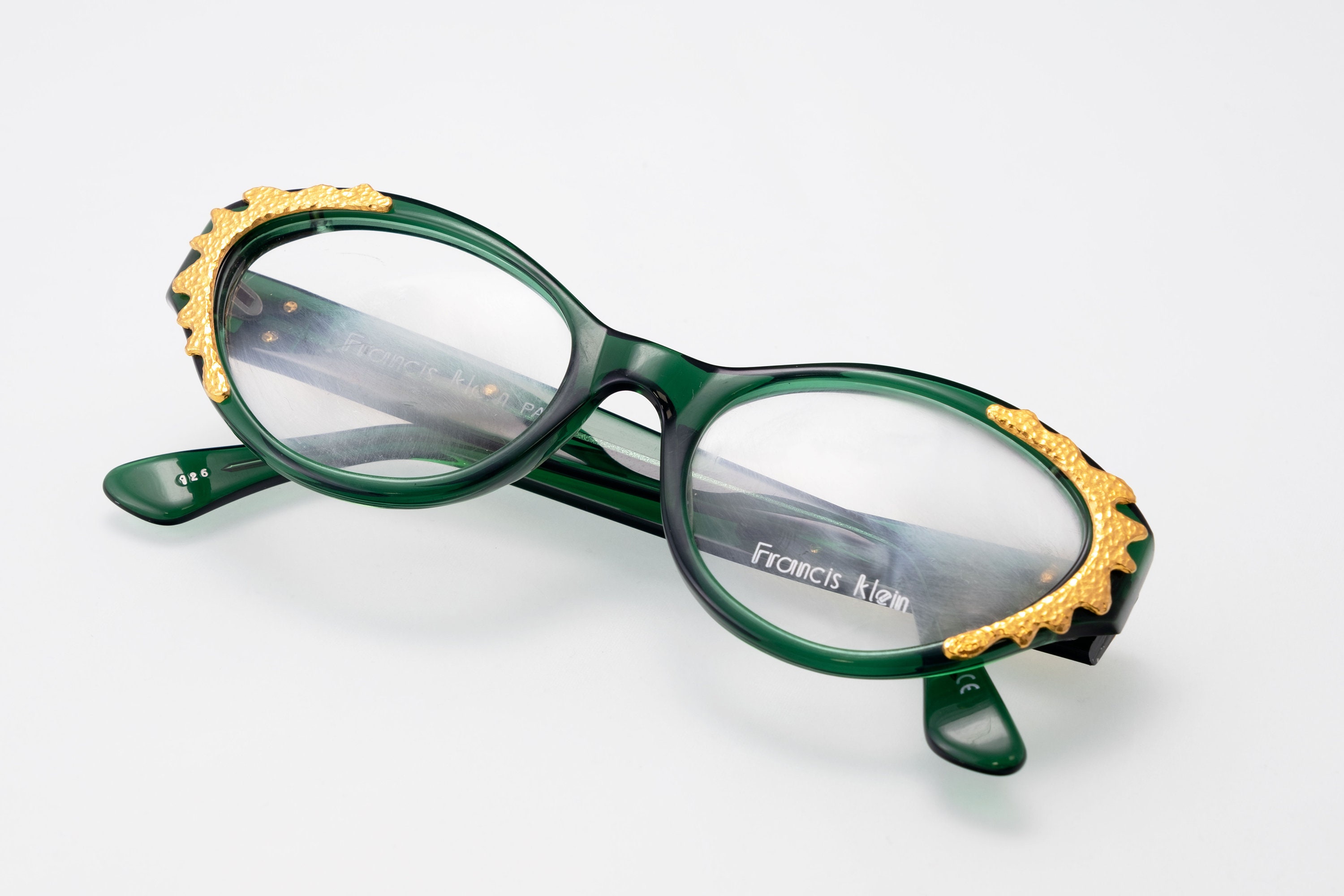 Francis Klein Cat-Eye Optical Frames With Bold Multi-Colored Pattern - NWT Francis Klein - Ulla Eyewear main image 4