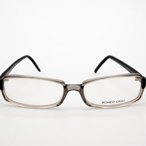 Romeo Gigli vintage eyeglasses, rectangular optical frame made in Italy, new old stock
