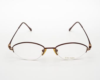 Escada Vintage Eyeglasses, Bronze, Half Rim Optical Frame  display picture 1