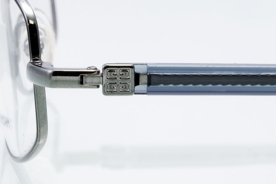 Givenchy vintage rectangular eyeglasses, silver, … - image 3