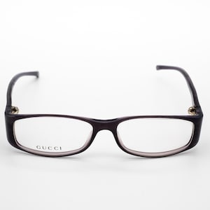 Gucci vintage eyeglasses, oval optical frame made in Italy, new old stock