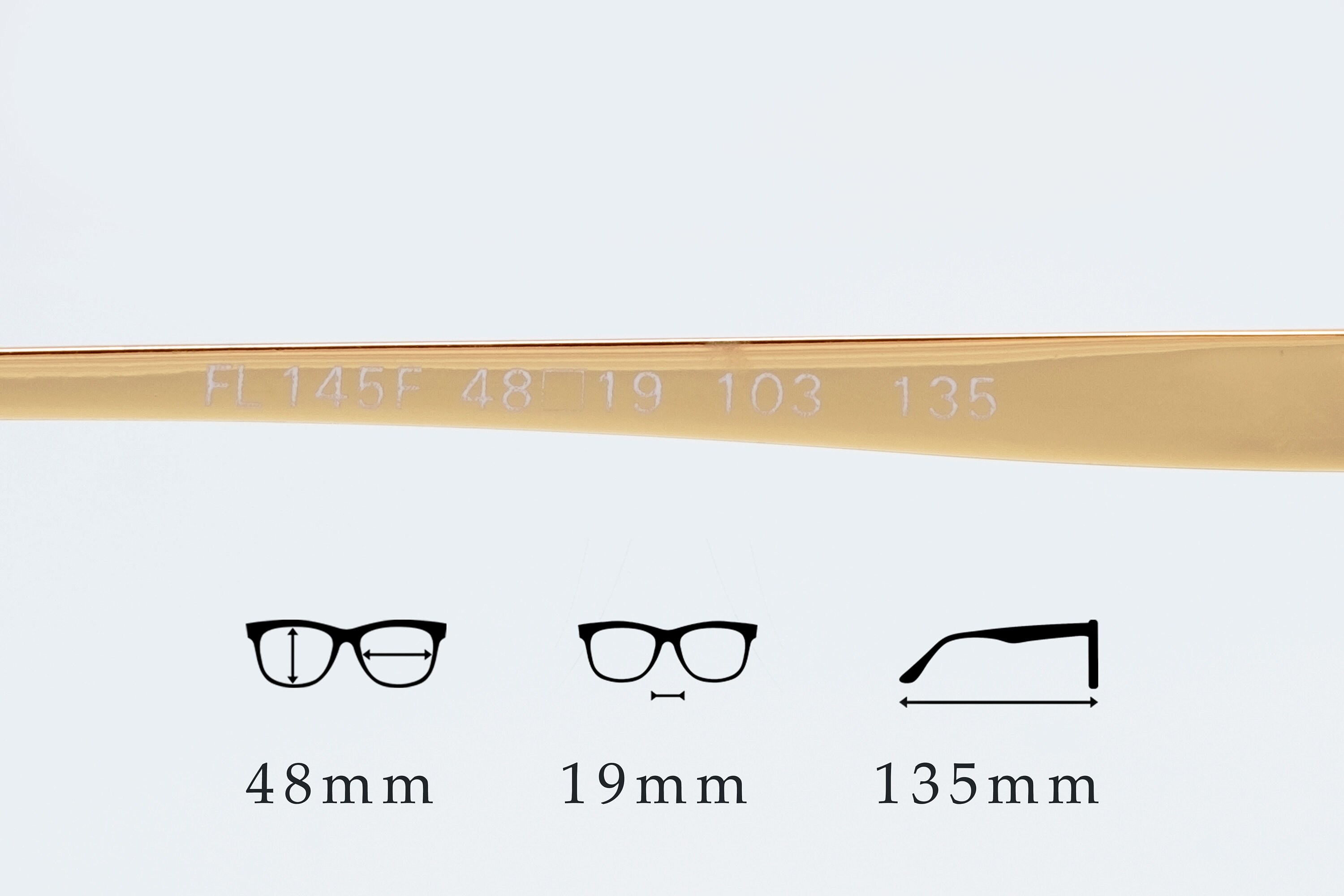 Freeland Vintage Eyeglasses, Round Optical Frame, Gold  display picture 1