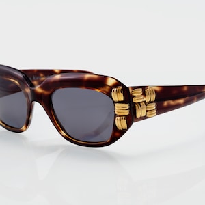 Francis Klein Paris vintage sunglasses, tortoise, square, made in France, 80's, new old stock
