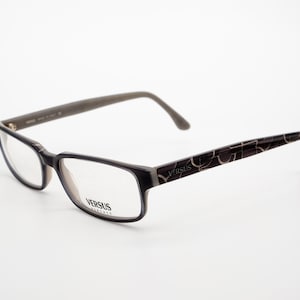 Versus Versace vintage eyeglasses, rectangular optical frame made in Italy, new old stock