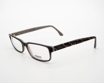 Versus Versace Vintage Brille, rechteckiger optischer Rahmen Made in Italy, new old stock