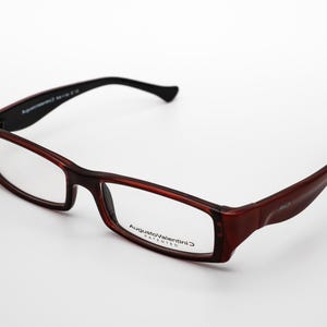 Augusto Valentini vintage eyeglasses, made in Italy, rectangular optical frame, new old stock