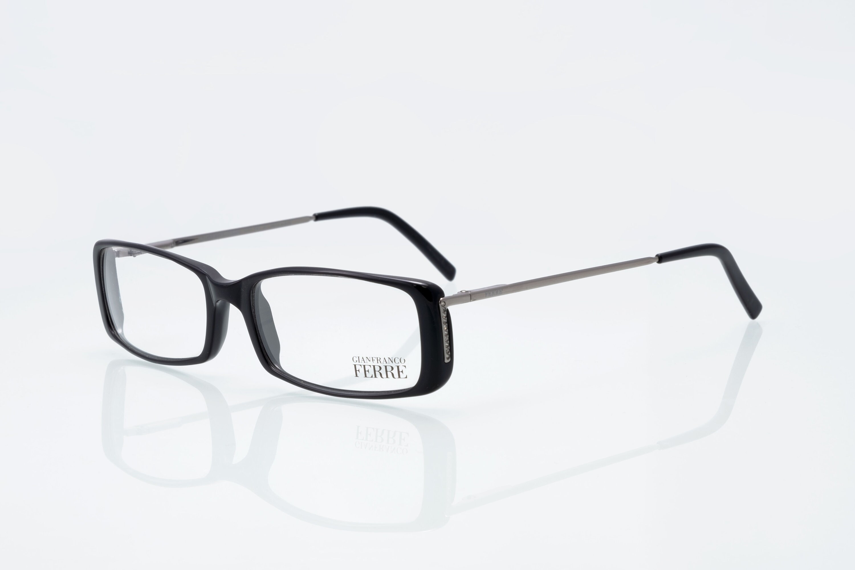 JAN FRANCO FERRE NEW women\'s rectangular grey frame sunglasses Ferre Sunglasses - Etsy Canada main image 2