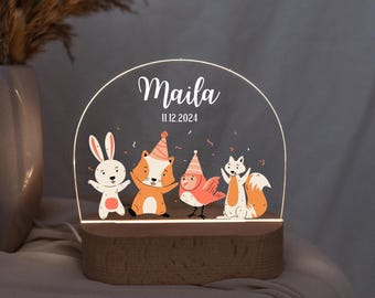 Birthday children's night light, personalized night light with name, bedside lamp children's room, children's lamp birthday