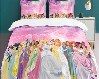 Disney Aurora Company Pillow Cover Duvet Cover Bedding Set Four Seasons Large Duvet Cover Three Piece Set Male and Female Home Decoration