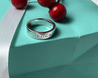 925 Sterling Silver Couple Rings, Wide Band Fashion Rings, Fashion Rings for Couples, Stylish Ring Gifts