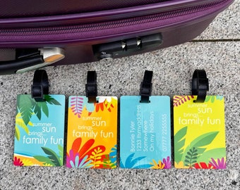 Family Luggage Tags - Etsy UK