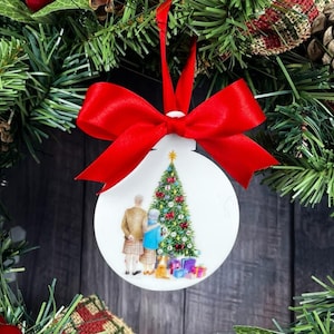 Purchased by Duchess of York, Queen Elizabeth II Christmas, Queen Elizabeth and Duke of Edinburgh Christmas Trinket, Christmas Decoration