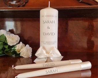 Made in Ireland Wedding Gift Personalised Candles, Personalised Wedding Gift, Wedding Candles, Unity Candles, Unity Set