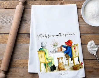 Queen Elizabeth II Commemorative Tea Towel | Queen | Tea Towel | Christmas Gift