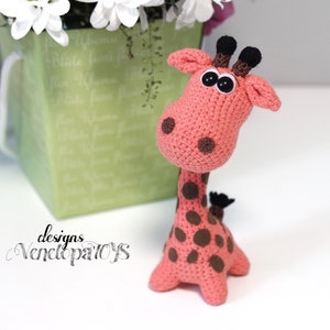 Crochet Pattern Amigurumi Funny Baby Giraffe, amigurumi pdf animal tutorial, Safari Amigurumi toy