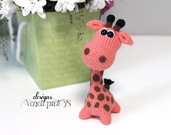 Crochet Pattern Amigurumi Funny Baby Giraffe, amigurumi pdf animal tutorial, Safari Amigurumi toy