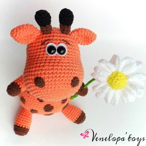Modello PDF Giraffa Amigurumi all&#39;uncinetto