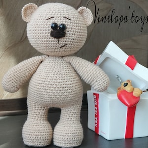 PDF Pattern Amigurumi Bear, amigurumi pdf animal crochet tutorial, bear crochet toy pattern
