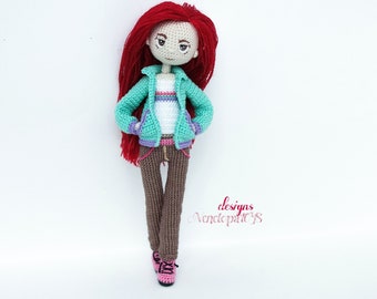 PDF Schnittmuster Amigurumi Puppe Rachel