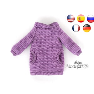 crochet doll clothes pattern, crochet clothing for doll, crochet doll outfit patterns