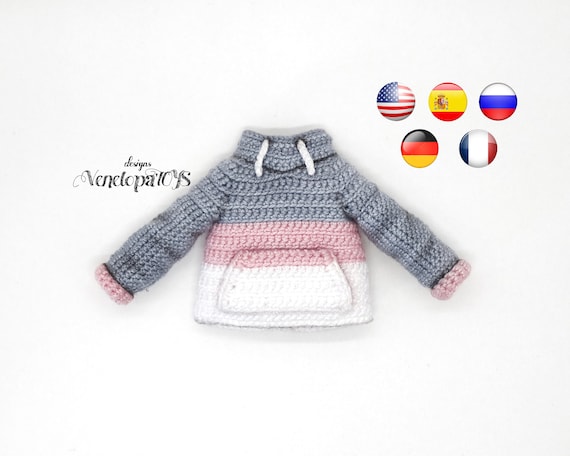 Crochet Doll Clothes Pattern / Amigurumi Clothes Pattern / Pdf Clothes Pattern / Instant Download