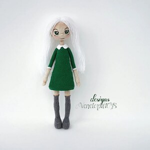 PDF Pattern Amigurumi Doll Emyli, Crochet frame doll, PDF Crochet Tutorial