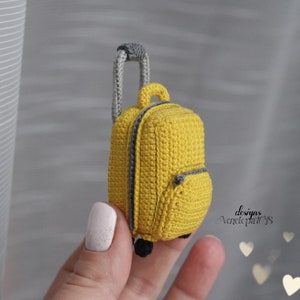 Crochet Suitcase Pattern, Crochet Doll Accessories, Dollhouse Miniature Suitcase Travel Luggage Money  Dolls Toy Accessories Holiday Gift