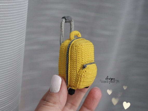 Crochet Suitcase Pattern, Crochet Doll Accessories, Dollhouse Miniature Suitcase Travel Luggage Money  Dolls Toy Accessories Holiday Gift