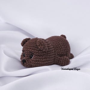 Baby Bear Crochet Pattern, Stuffed Plush Easy Cute Teddy Bear Amigurumi crochet pattern for nursery decor