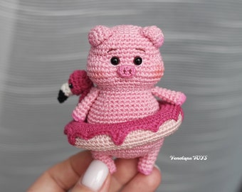 Schwein Amigurumi Häkelanleitung, Schweinchen häkeln, Valentinstag Geschenk, Geschenke für Kinder, Englische Anleitung