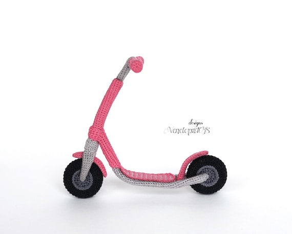 Crochet Pattern Scooter for Doll, crochet accessories for doll tutorial