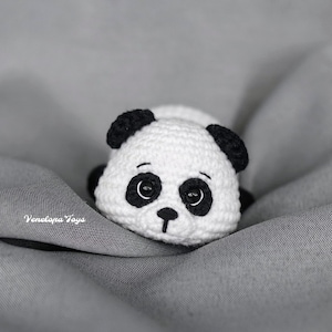 Crochet Baby Panda Muster PDF-Tutorial, kleine Hände Spielzeug Amigurumi, handgemachtes Tier häkeln Plushie