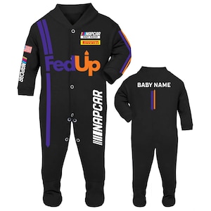 NASCAR Inspired Baby Sleep Suit - FEDUP Parody Design - Funny Racing Gift for New Parents