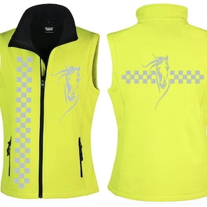 Veste réfléchissante souple pour femmes équestres et cavalières EquiFlect™ pour la sécurité routière