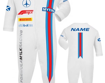 Traje de dormir de carrera personalizado MyTini Baby