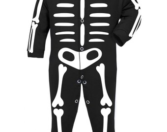 Baby Halloween or Fancy Dress Skeleton Sleep Suit