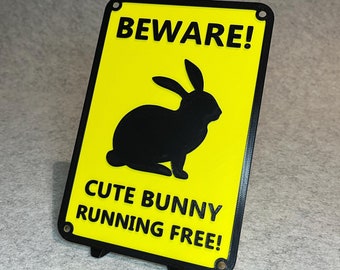 Bunny rabbit sign - wall decoration