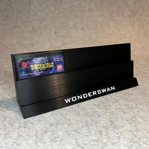 Stand for 9 games cartridges Bandai WonderSwan - custom text, any color!