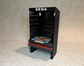 Wandstandaardhouder voor 10 gamecartridges Sega Genesis Megadrive Master System