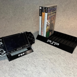 Juego de soportes: soporte para 10 juegos PlayStation Portable (PSP) y soporte de consola