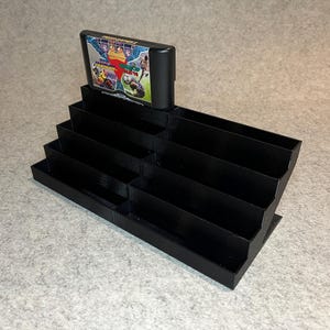 Display stand holder for 10 games cartridges Sega Megadrive Genesis MasterSystem